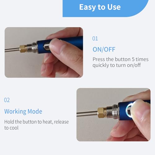 Gordepy Rechargeable Thread Zapper Tool USB-C Fast Charging Blue - color: Bue