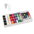 NEX 60 Pcs Sewing Thread Kit, Polyester Mini Bobbins and Thread Spools