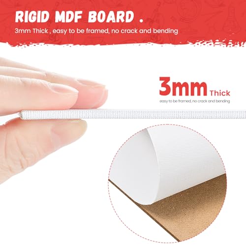 Simetufy 4 x 6 inch 12 Pack Small Painting Canvas Boards- Gesso Primed - size: 4"x6"