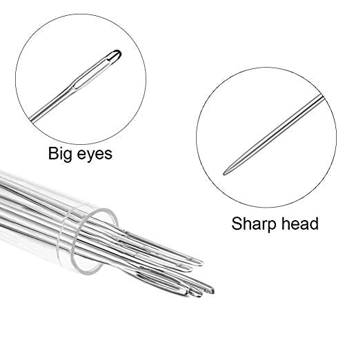 Wonvoc 9 Pcs Long Sewing Needles, 3.5''/4.9''/5.9'' Long Needles - size: 9 PCS