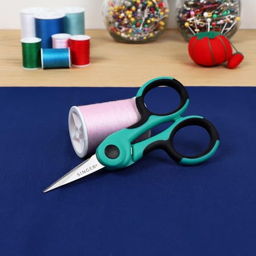 SINGER 4.5" Serger & Detail Embroidery Scissors, Sharp Tip, 6 Count - style: 6-Pack
