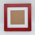 ZXT-parts Red 6x6 Picture Frames with 4x4 Opening Mat.Red 6x6 Square Photo Frame. Solid Wood, Perspex Panel, The Table or The Wall.Protective Film Must be Removed. - color: Red