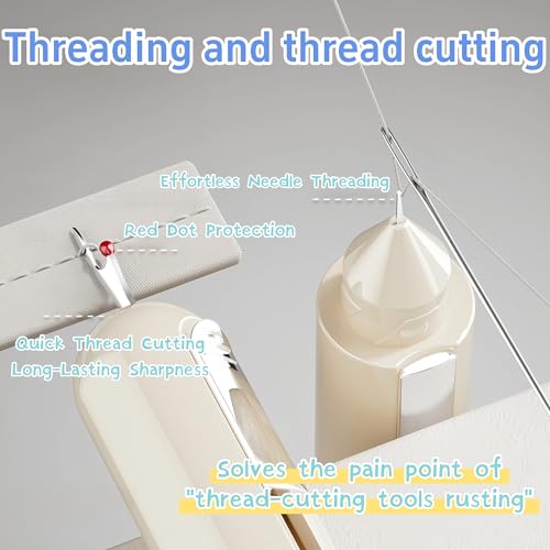 2-Pack 5-in-1 Sewing Tools with Seam Ripper and Magnetic Needle Case