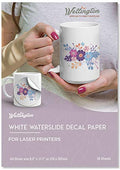 Waterslide Decal Paper Laser White 20 Sheets A4 Size - color: Laser - White
