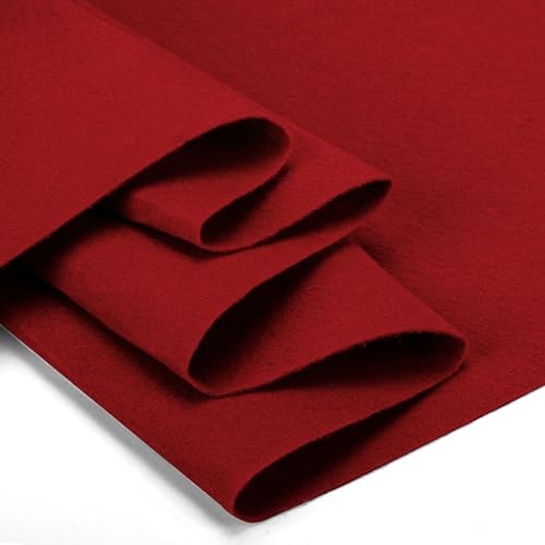 Felt Fabric 36" X 36"(1 Square Yard) (Burgundy) - color: Burgundy, size: 36" X 36"