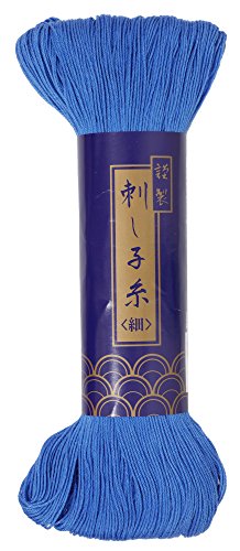 Sashiko Thread Thinner Weight 170 meters Skein -Col.17 Royalblue - Japanese Quilting & Embroidery - color: Cornflowerblue