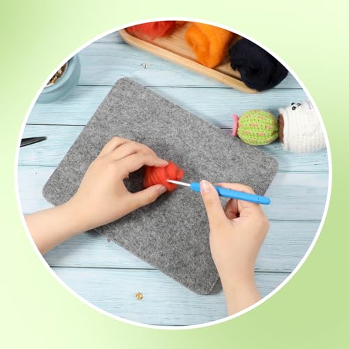 Needle Felting Pad, Grey Sponge Pad, 8×10 in Needle Felting Mat for Any Wool Felting Supplies - size: 8×10 inch
