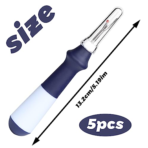 ZMAAGG Seam Ripper for Sewing, Ergonomic Grip Handle, 5 PCS Purple - color: Purple