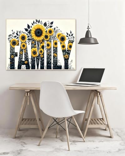 askkqtx Family Stamped Cross Stitch Kits for Beginners Adults 12x16 Inch - color: XJ012