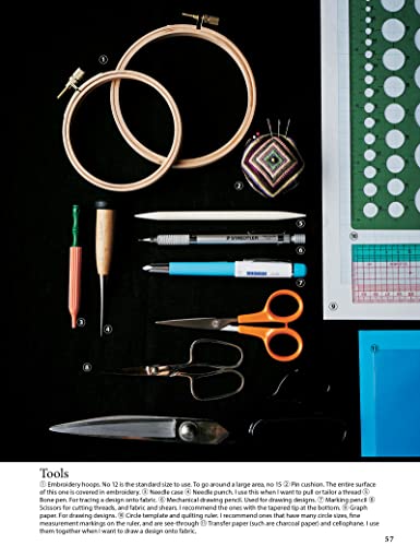Modern Japanese Embroidery Stitches: Bold & Exotic Plants, Sea Life, Charms, Letters and More! (over 100 designs)