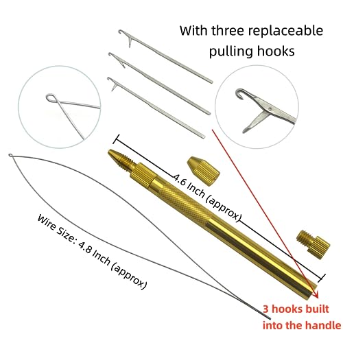 Hair Extension Beading Tool Kit Hair Extensions Micro Link Bead Closer and Remover Pliers and Cutting Scissors Set, Link Micro Ring Loop Needle Pulling Hook Threader Wire for Silicone Rings(Black)