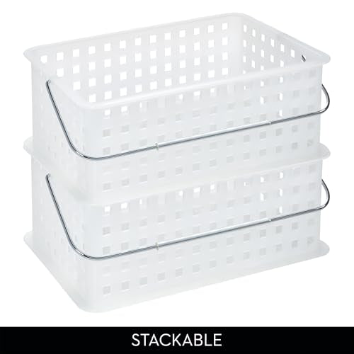 iDesign Portable Shower Caddy Basket, Set of 3, Clear/Frost - style: Pack of 3