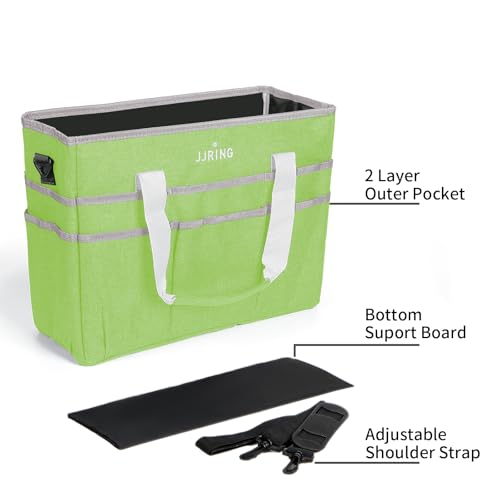 JJRING Craft Organizer Tote Bag Large Art Storage Caddy Cyan - color: Cyan, size: Large