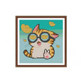 uatouanfy Lucky Cat Maneki Neko Cross Stitch Kit 11CT Beginner 15x15.5 Inch