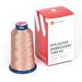 Poolin Polyester Machine Embroidery Thread 4000M 40WT Nude Beige 0166 - color: Nude Beige 0166