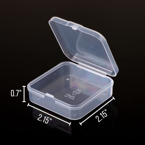 Mr. Pen- Bead Organizer Box, 12 pcs, Clear - color: Clear White, size: 12 Pcs(2.15"x2.15"x0.7")