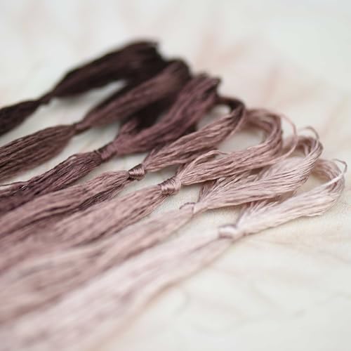 Natural 100% Mulberry Handmade Embroidery Silk Thread Silk Floss (59) - color: 59