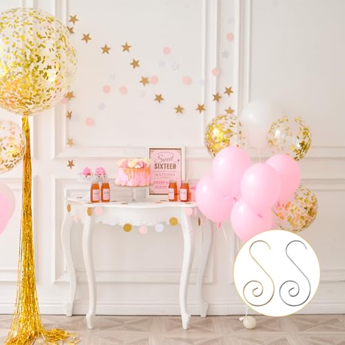 80 Pcs Christmas Ornament Hooks, Stainless Steel S Hooks for Holding Christmas Balls - Gold and Silver - color: Gold Sliver