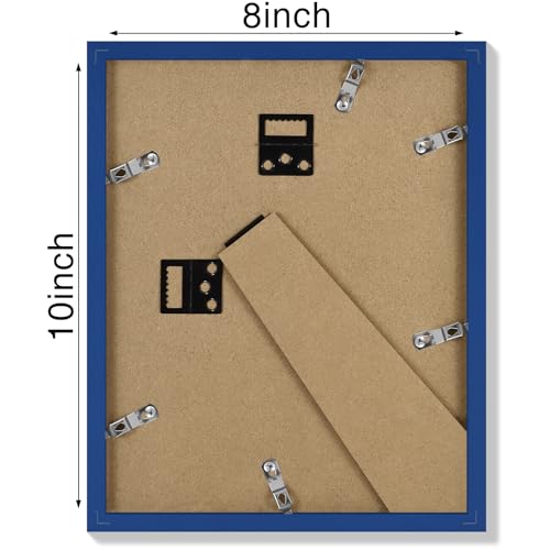 Vittanly 8x10 Picture Frame, Matted for 5x7 Photos, Royal Blue - color: Royal Blue, size: 8x10