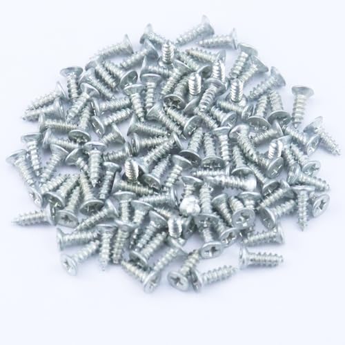 Sawtooth Picture Hangers,100 Pcs Black Steel Photo Frame Hanging Hangers 200 Screws for Wall Clock Paintings Wood Craft Decor Artwork Signs Posters Picture Frame Sketch Hanger,Cross-Stitch (Silver) - color: Silver