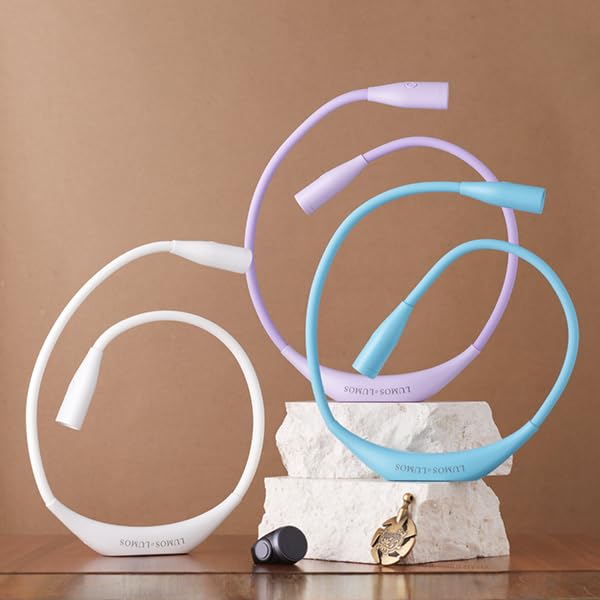 Lumos Knitting Light, Crafter Light Around Neck for Knitters and Crocheters, 3 Colors & Adjustable Brightness. Portable, Wearable, Rechargeable&Long Lasting (White) - color: White
