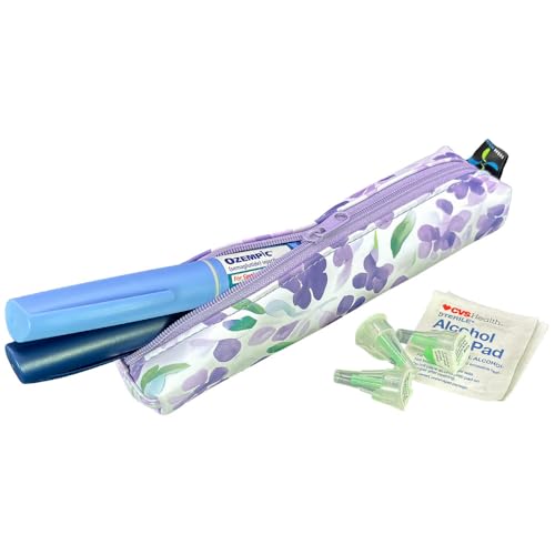 Sugar Medical MedMate GLP-1 & Insulin Pen Travel Case for 2 Pens - color: Tessa Floral
