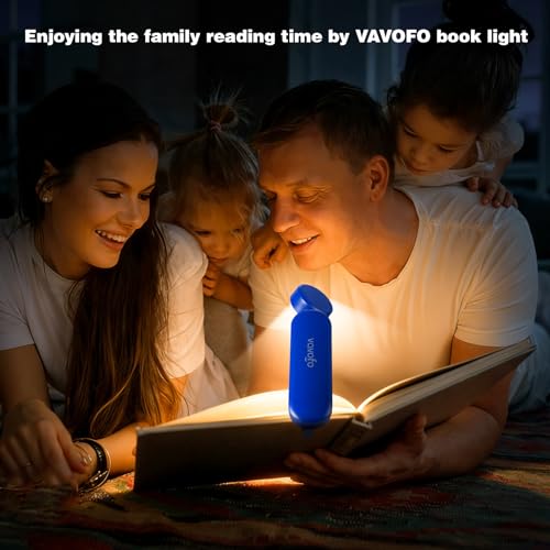 VAVOFO USB Rechargeable Book Light, Bookmark Clip on LED Reading Light - color: Royal Blue