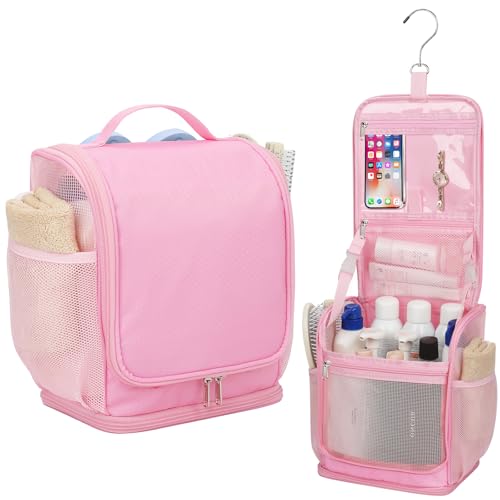 Mesh Shower Caddy Portable, Toiletry Bags for Travel, Pink - color: Pink