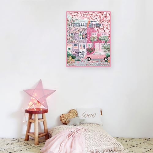 Pink Store Stamped Cross Stitch Kits for Beginner,11CT Needlepoint Kits - color: J157