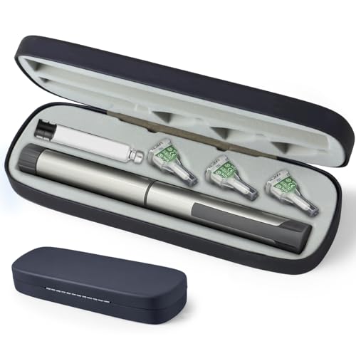 Insulin Pen Travel Case for 1 Pen, 3 Needles & 1 Cartridge – Portable Hard Shell Organizer for Diabetic Supplies – Compact Storage Holder for Daily or Travel Use (Case Only) (Black) - color: Black