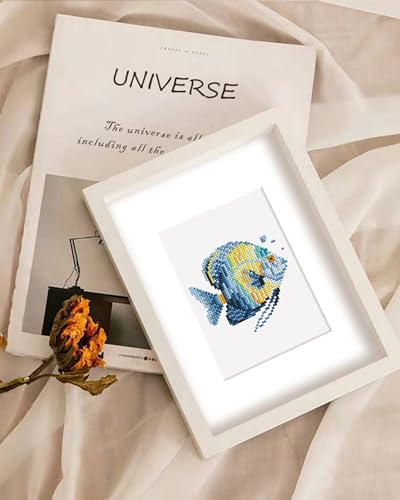 PeakLuv Small Diamond Art Kits Fishes Mini Diamond Painting Kits for Adults - color: Sea Animals