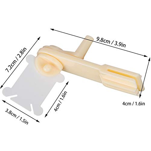 120Pcs Floss Bobbins, Plastic Floss Winding Boards with Floss Winder Embroidery Floss Organizer for Cross Stitch Cotton Thread Craft DIY Sewing Storage