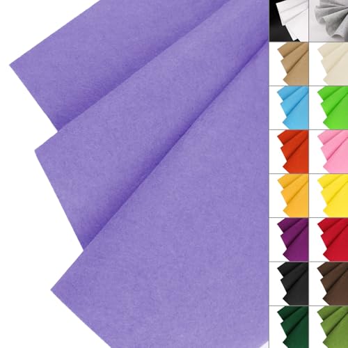 IONTACH 36" X 36" Lavender Stiff Felt Fabric 1.2mm Thick - color: Lavender, size: Stiff - 36" X 36"