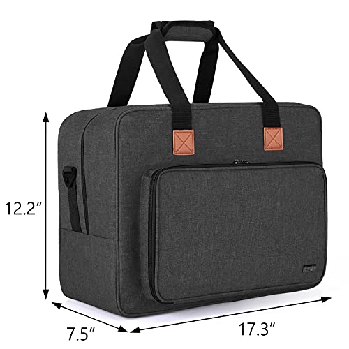 LUXJA Portable Tote Sewing Machine Bag, Black - color: Black