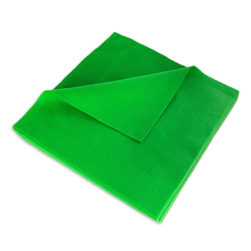 Jtnohx Soft Fluorescent Green Felt Sheets Flexible Felt Fabric for Crafts - color: Fluorescent Green