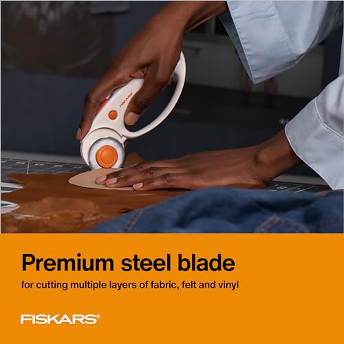Fiskars 45mm Loop Rotary Cutter for Fabric, Arts, Crafts, Sewing - color: Standard