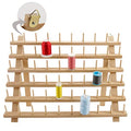 New brothread 60 Spools Wooden Thread Rack - color: Wood Color - 60 Spools