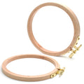Murtenze 5" Embroidery Hoop Round Beech Wood, 2 Pack - style: 5 Inch