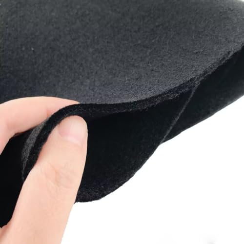 YYCRAFT Stiff Felt Sheets Thick Felt 9 Inch X 12 Inch - 12 Pcs Pack, Black - color: Black