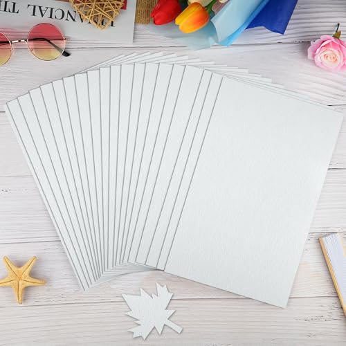 NACHLYNN 11Pcs Self Adhesive Felt Fabric Sheets 7"x11.5" /18x29cm Sticky Back Felt Fabric for Crafts Art Project DIY Sewing Patchwork Decoration (White) - color: White