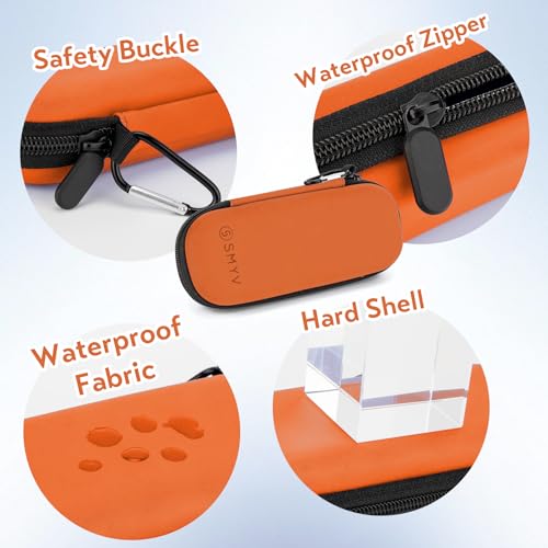 SMYV Insulin Cooler Travel Case with 2 TSA Approved Ice Packs, Orange - color: Hard Orange