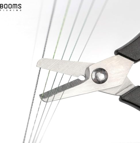 Booms Fishing S01 Fishing Scissors for Braided Line, 4 Styles Options - color: Black_1