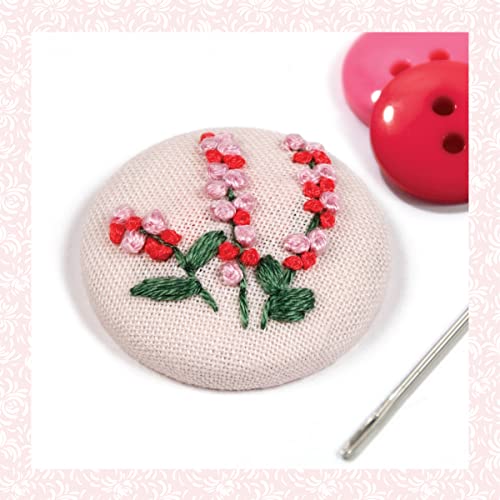 Lovely Little Embroideries: 19 Dimensional Flower Bouquet Designs for Hand Stitching (Landauer) How to Make Small and Easy Floral Embroidery Hoops, Pendants, Sachets, Accessories, Ornaments, and More