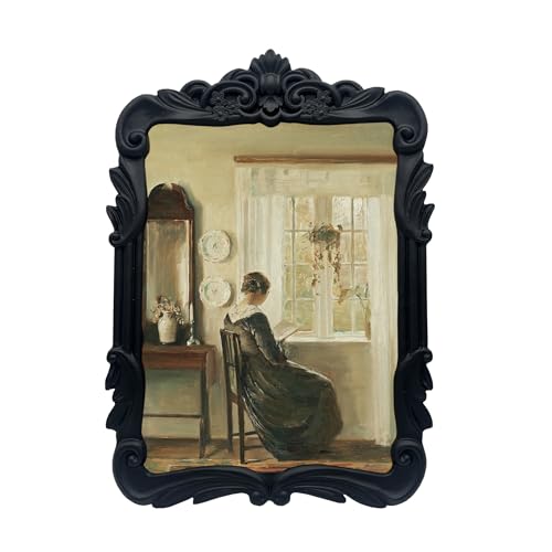 Vintage Picure Frames 5x7 Antique Black Gothic Picture Frames for Tabletop and Wall Mount Ornate Victorian Home Decor Gallery Wall Decor (5x7 inch) - color: Black, size: 5x7