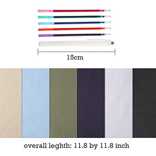 Caydo 6 Pieces 14 Count Aida Cloth Cross Stitch Fabric,12 x 12 Inch
