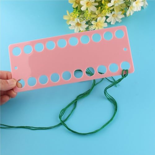 JuxLux 7 Pack Embroidery Floss Organizer Set, 6 Colorful Cross Stitch Threads Organizer Card & Thread Wax Conditioner for Cross Stitch Friendship Bracelet String