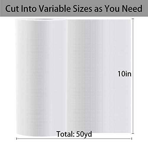 Water Soluble Stabilizer for Embroidery Topping Film (10 in x 50 yd Roll), Seneme 35um Clear Embroidery Stabilizers - Wash Away Embroidery Stabilizer for Machine Embroidery Stabilizer and Hand Sewing - size: 10"*50yd roll