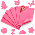 Azalea Pink Soft Felt Sheets for Crafts, 9" x 12", 1.6mm Thick, 6 Pcs - color: Azalea Pink