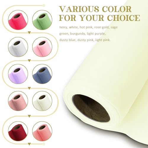 Horbaunal Ivory Chiffon Fabric by The Yard, 1 Yard Precut Sheer Fabric - color: Ivory, size: 1 Yard