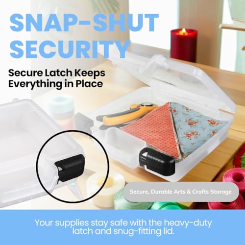 ArtBin 10-Inch Quick View Deep Base Carrying Case, Translucent - size: 10 inch - Deep